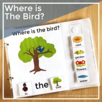 WH Question Where Interactive Book with Core Words — SLP