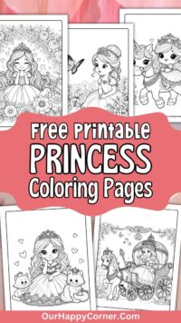 20 Princess Coloring Pages Free Printables