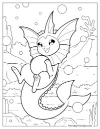 20 Vaporeon Coloring Pages (Free PDF Printables)