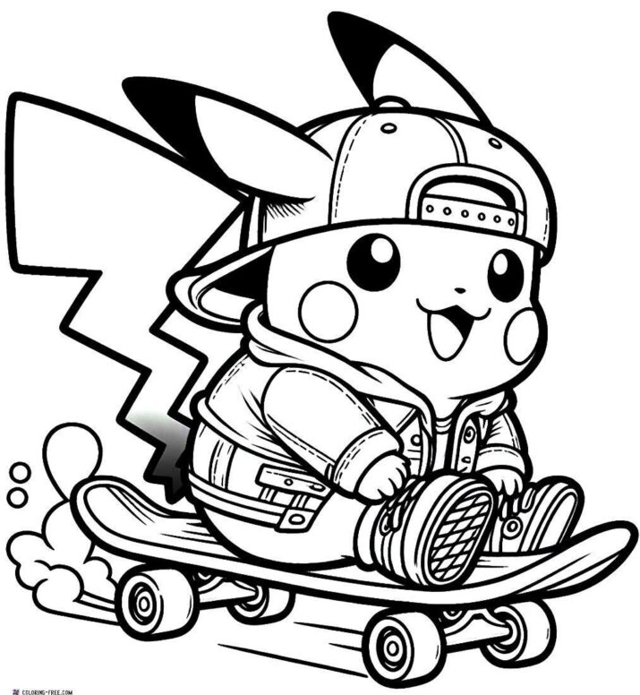 21 Pikachu Coloring Pages (Free Unique Printables) birdhousecoloringpages