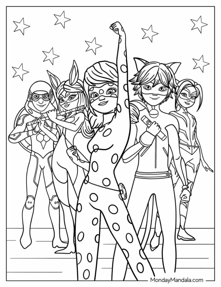 24 Miraculous Ladybug Coloring Pages (Free PDF Printables)