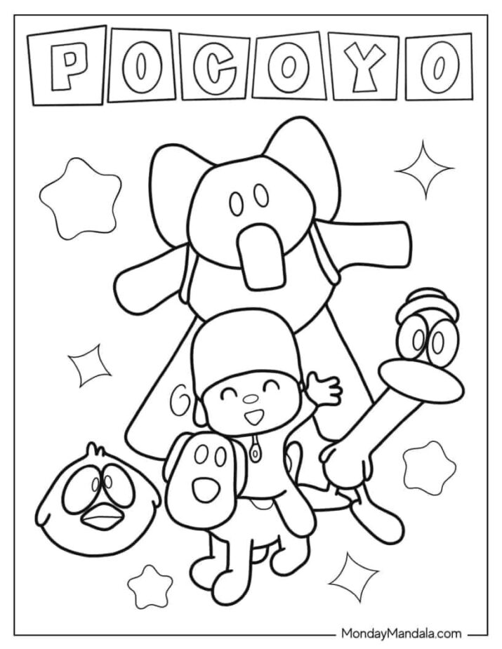 24 Pocoyo Coloring Pages (Free PDF Printables)