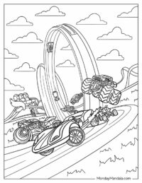 26 Hot Wheels Coloring Pages (Free PDF Printables)