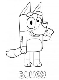 Bluey coloring pages