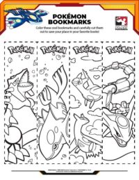 Craft a Pokémon bookmark with Kyogre and friends!