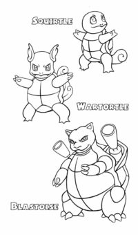 Cute Squirtle Coloring Pages Pdf To Print - Coloringfolder.com