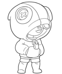 Dibujo para colorear Brawl Stars : Leon 16