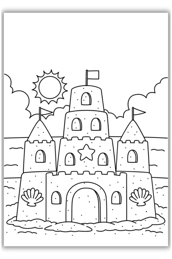 Easy Summer Coloring Pages For Kids