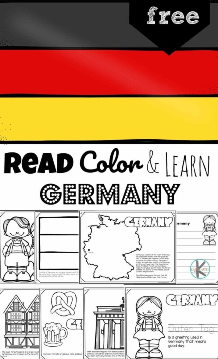 FREE Germany Coloring Pages to Read, Color & Learn