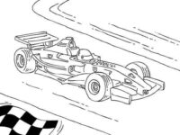 Formula 1 Car coloring page - Coloring Pages 4 U