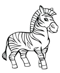 Free & Easy To Print Zebra Coloring Pages