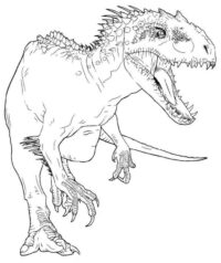 Indominus Rex Coloring Page | K5 Worksheets coloringpageaddict