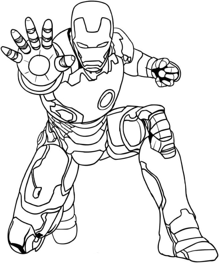 Iron Man Colouring