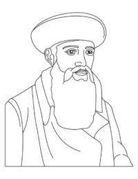 Johannes Gutenberg coloring page | Download Free Johannes Gutenberg coloring page for kids