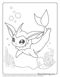 Kawaii Vaporeon Cute For Kids