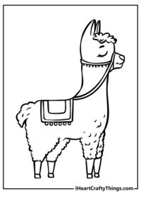 Llama Coloring Pages