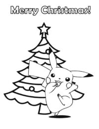 Pokemon Coloring Pages Christmas