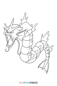 Pokémon Gyarados coloring page