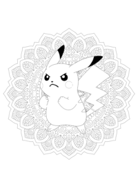 Pokemon Mandala Coloring Pages