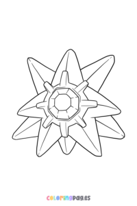 Pokémon Starmie coloring page