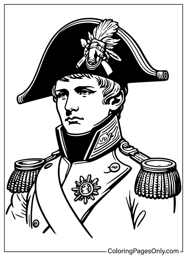 Printable Napoleon Bonaparte Coloring Page - Free Printable Coloring Pages