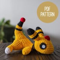 Sleepy Ampharos Amigurumi Crochet Pattern