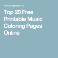 Top 20 Free Printable Music Coloring Pages Online