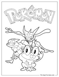 20 Greninja Coloring Pages (Free PDF Printables)