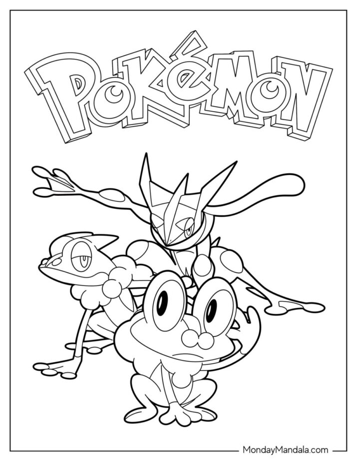 20 Greninja Coloring Pages (Free PDF Printables)