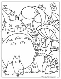 20 Totoro Coloring Pages (Free PDF Printables)