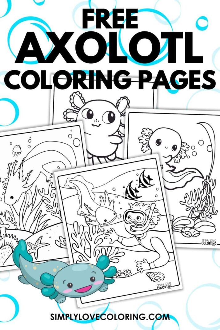 21 Axolotl Coloring Pages (Free PDF Printables)