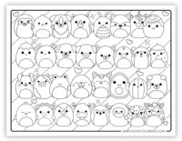 21 Squishmallow Friends Coloring Pages (Free PDF Printables)