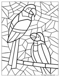 22 Mosaic Coloring Pages (Free PDF Printables)