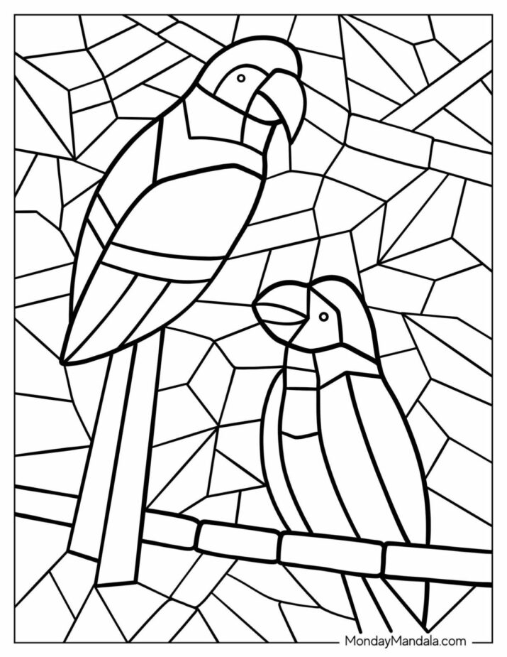 22 Mosaic Coloring Pages (Free PDF Printables)