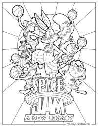 22 Space Jam Coloring Pages (Free PDF Printables)