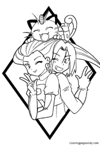 35 Team Rocket Coloring Pages - ColoringPagesOnly.com