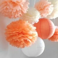 Baeteuy Handmade Craft Paper Flower Ball DIY Ceremony Birthday Wedding Party Decoration, Size:20 cm, White