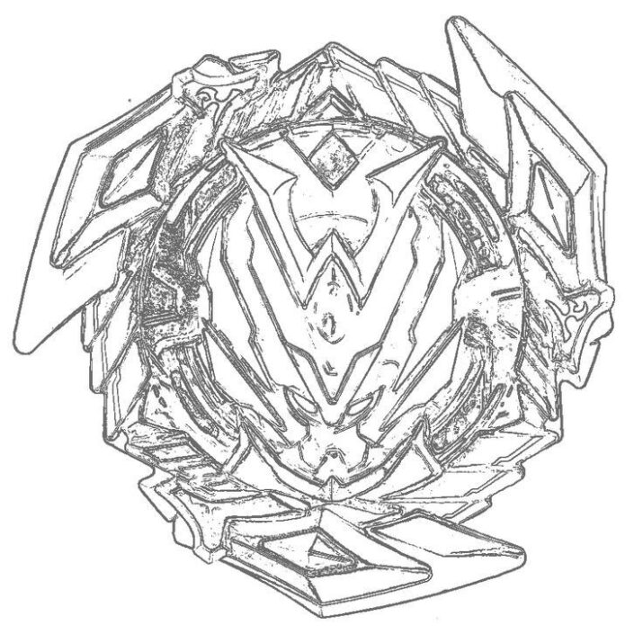 Beyblade Burst Evolution Coloring Page