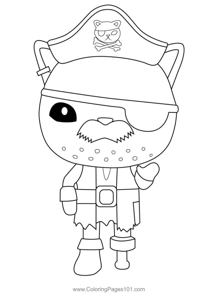 Calico Jack Octonauts Coloring Page