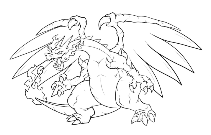 Charizard Coloring pages. Print for free | WONDER DAY — Coloring pages for children and adults