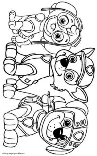 Coloring Pages Paw Patrol Free