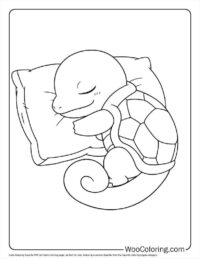 Cute Sleeping Squirtle