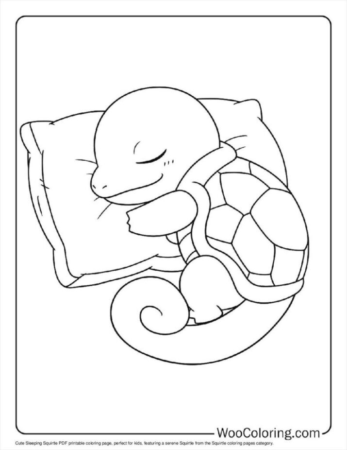 Cute Sleeping Squirtle