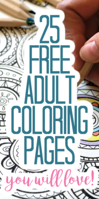 Easy Adult Coloring Pages to Print for Free