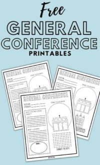 Free General Conference Printables 2024 - So Festive!