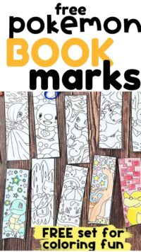 Free Pokemon Bookmarks Easy Fun Coloring for Kids