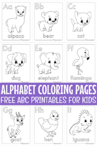 Free Printable Alphabet Coloring Pages for Kids