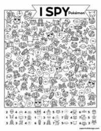 Free Printable I Spy Pokémon Activity - Paper Trail Design