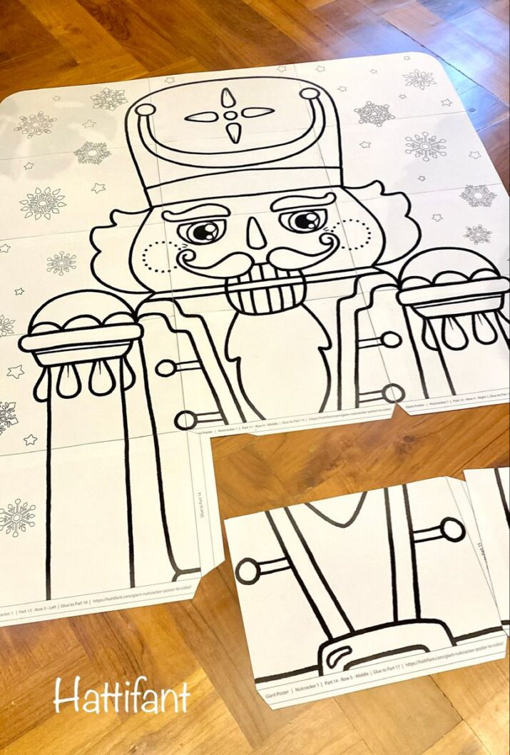 GIANT Poster | Nutcracker to Color - Hattifant