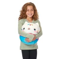 Gabby's Dollhouse Cakey Kids Round Cloud Pillow, 11 inches, Size:11", White